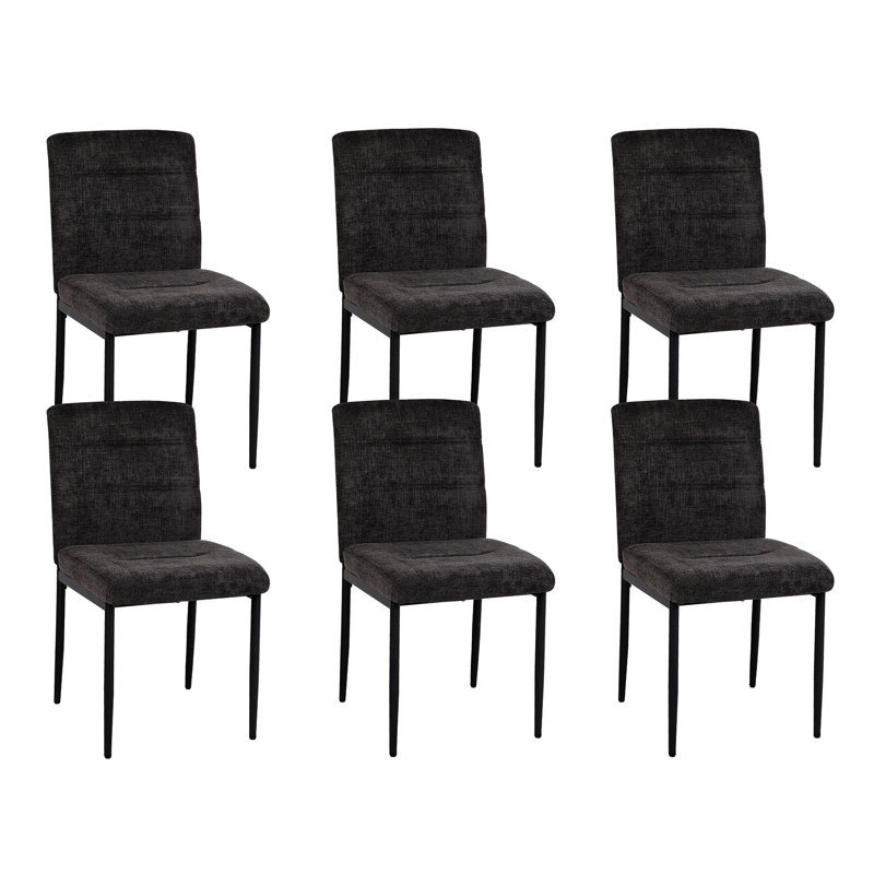 Upholstered Dining Chair, Black
