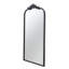 Miroir de conception classique avec cadre d'inspiration baroque pour la salle de bain, console de vestibule posée contre le mur-115297111-115297112