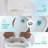 Ceramic One Piece Toilet For Bathroom, 12-Inch Rough-In, 1.1/1.6 GPF, Dual Flush With Soft Clsoing Seat, Powerful Dual Flush MAP 800G