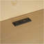 Lit de jour simple en bois avec tablettes de rangement, USB et lit gigogne, naturel
