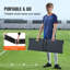Entraîneur de soccer rebondissant, équipement d'entraînement en fer de 6 pi x 4 pi, mur rebondissant de football sportif, filet rebondissant à double face, assemblage facile, parfait pour la pratique dans la cour arrière, entraînement en solo, dépassement