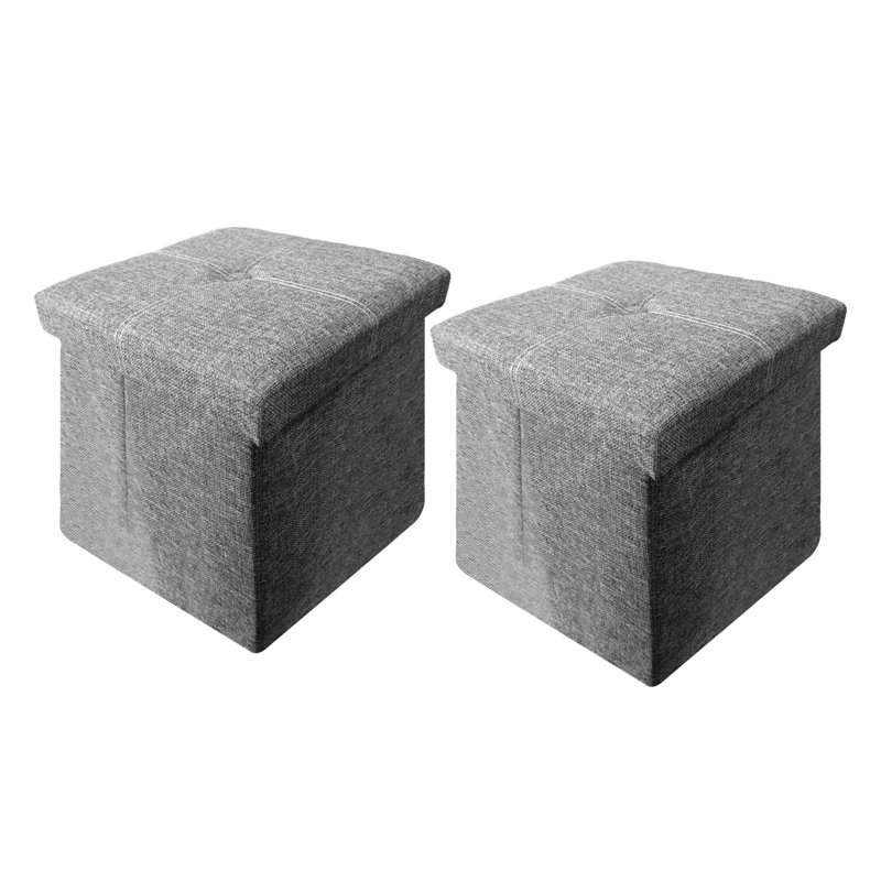 30cm Wide Square No Pattern Standard Ottoman