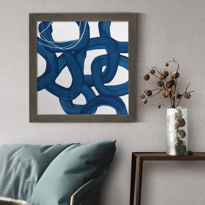 Spool VII-impression sur toile encadrée, H 27,5 po x l 27,5 po x P 1,5 po, Encadré gris