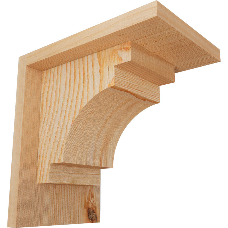 Corbeau méditerranéen avec contre-plaque, H 8 po x l 5,5 po x P 8 po, Sapin de Douglas, Lisse