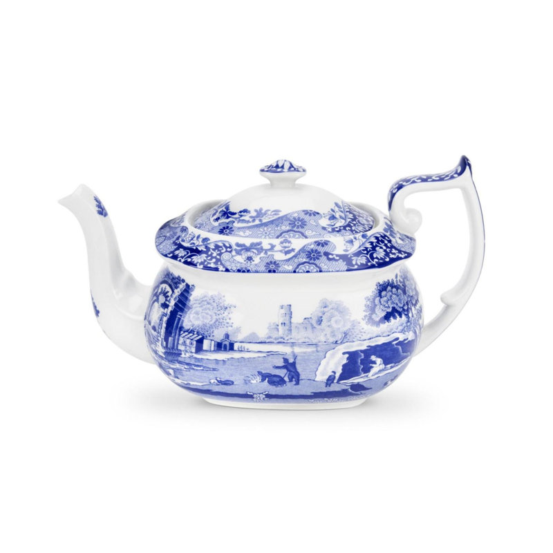Spode Blue Italian Teapot 2.5 Pt