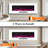 50 inches Recesses and Wall Mounted Electric Fireplace inserts