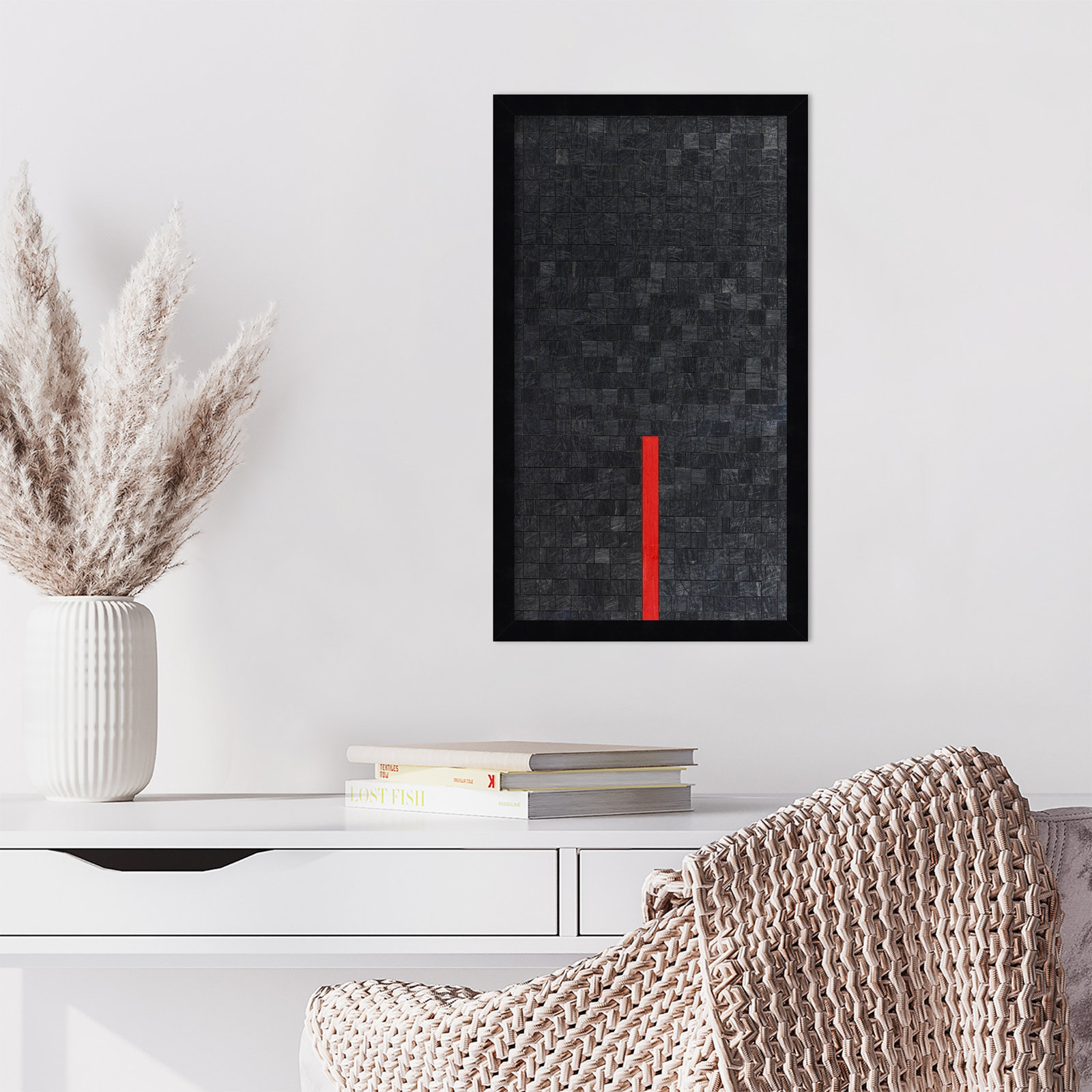 Close by Alex Dunn, Black, 21" H x 12" W