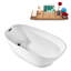 63'' x 29.5'' Freestanding Soaking Acrylic Bathtub-90887605