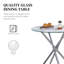 Suchi Round Glass Top Metal Base Dining Table-1630886279