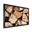 Pile de bois de chauffage - Impression traditionnelle sur bois brun-158969735-158969728