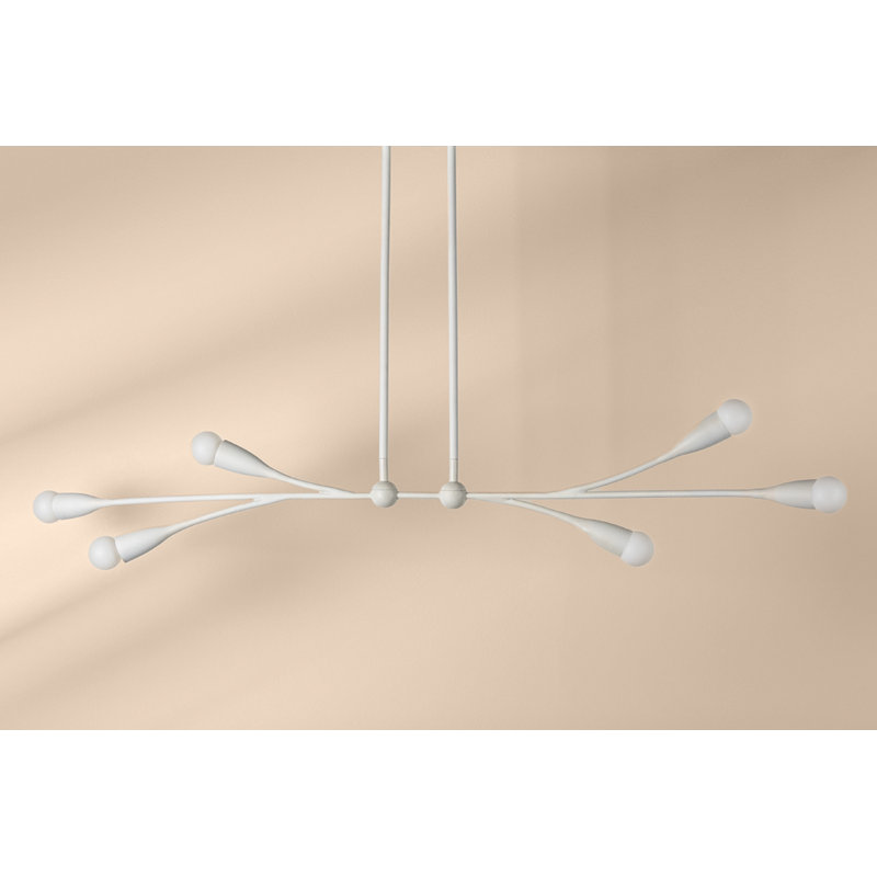 6 lumières linéaires ELsa, Blanc