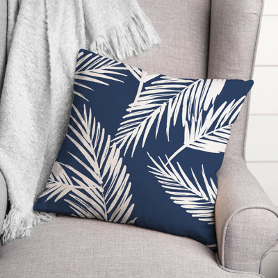 Nature Palm Square Pillow Cover & Insert