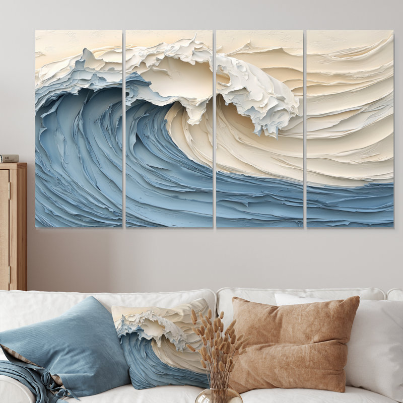 Ensemble d'art sur toile Clareen, H 32 po x l 64 po
