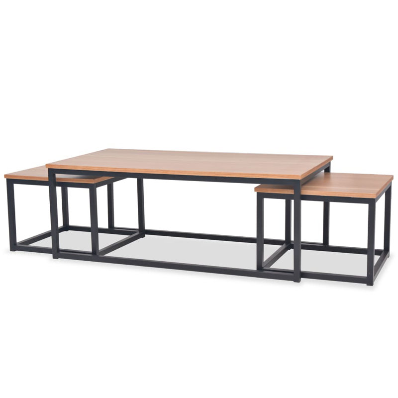 Frame Nesting Tables Coffee Table with Storage
