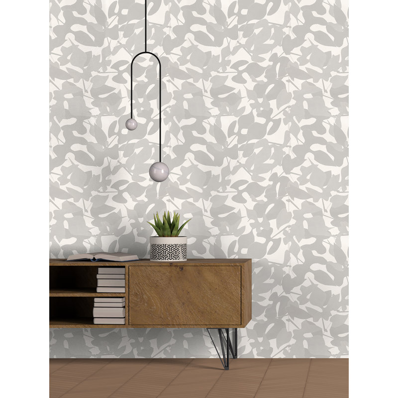 Susan Hable Floral Wallpaper by Susan Hable, Green/Blue