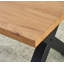 Pine Metal Base Dining Table