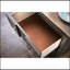 Commode de style transitionnel 1 pièce à queue d'aronde anglaise à 5 tiroirs avec roulement à billes et tiroir gris