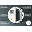 Huldar Glass Flat Wall Mirror