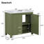 Meuble-lavabo de salle de bain 36 po avec lavabo simple 36 po-457792677
