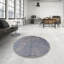 Tapis bleu / brun à motif oriental Bossonia-869821012