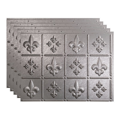 Ensemble de dosseret décoratif en vinyle FASÄDE Fleur de Lis 15 pieds carrés