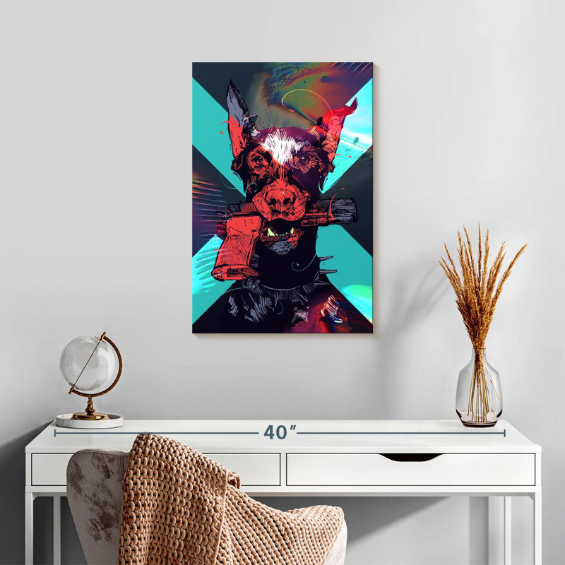 Brampt Dobergun, 24" H x 16" W