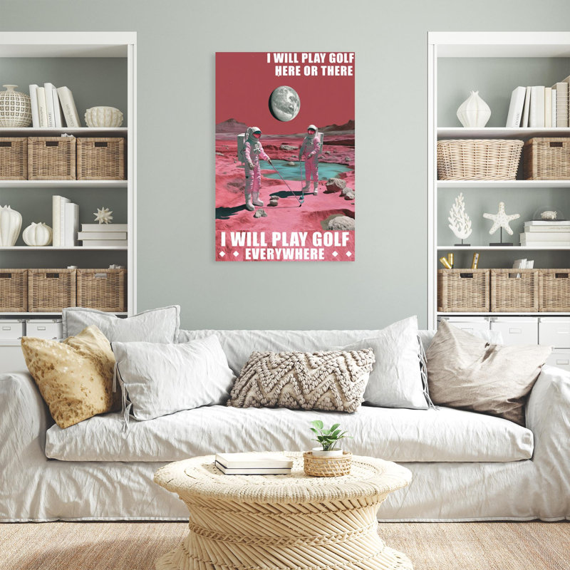 I Will Play Golf Everywhere - 1 pièce Rectangle, L 24 po x H 36 po