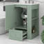 Meuble-lavabo de 20 po avec lavabo en céramique, tiroir, armoire de rangement, tablettes latérales ouvertes et porte-papier hygiénique-1620193773