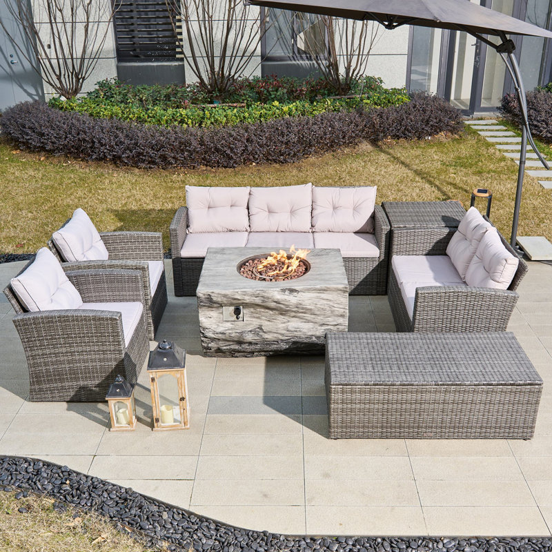 7 Piece Complete Patio Set with Cushions