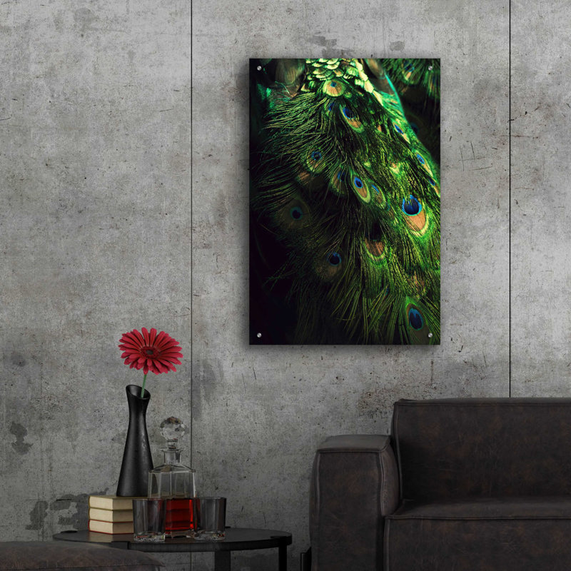 Epic Art «Peacock Tail» par Incado, H 36 po x l 24 po x P 0,2 po