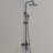 Wall Mount 304 Stainless Steel Rust-free Triple Function Outdoor Shower with Footwash Spout and Handheld Shower-117496557