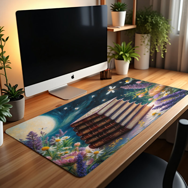 Polyester Desk Pad, 14.4x12.1