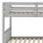 Detachable Wood Bunk Bed With Trundle, Converts To Two Beds, Space-Saving Design-1699227284