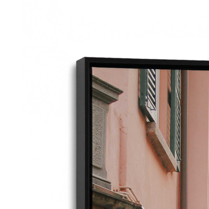 Impression sur toile Bellagio, Cadre flottant noir satiné, H 18,75 po x l 12,75 po x P 1,75 po
