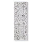Wool Floral Area Rug in Gray