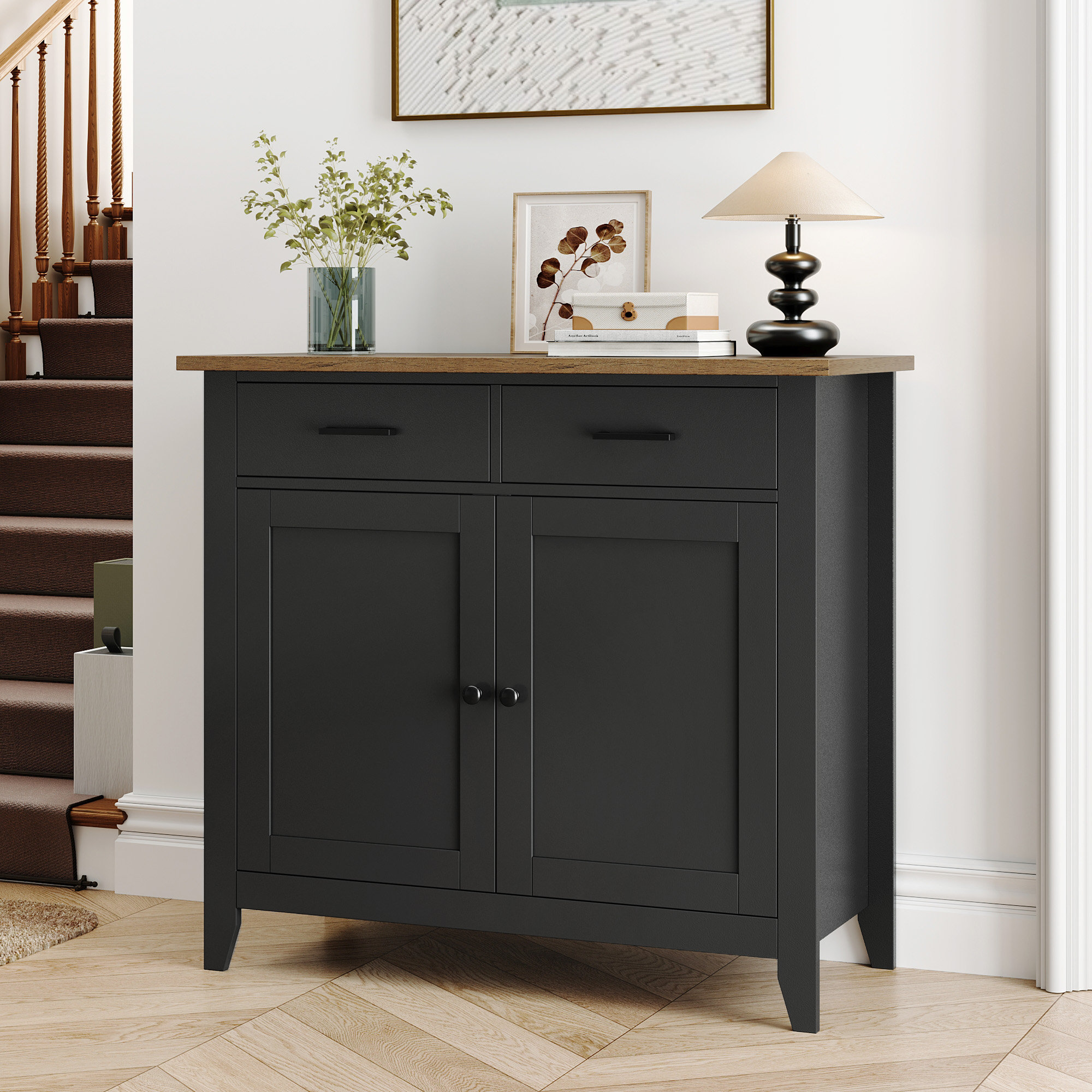 Lark Manor Ailynn - 2 Drawer- 2 Door Accent Cabinet & Reviews - Wayfair ...