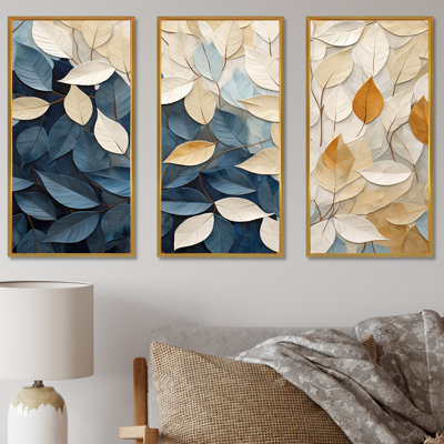 Milner - Leaves Wall Art Print Set
