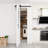 84'' Solid - Manufactured Wood Primed Louvered with Installation Hardware Kit Bi-Fold barn Door-99309713