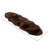 Tapis brun en fausse fourrure double lavable double 2 pi x 6 pi