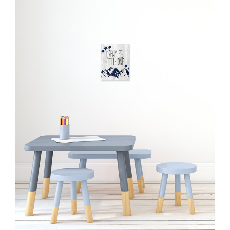 Dream Big Little One' Wall Decal, 14" H x 11" W x 1.5" D, Canvas