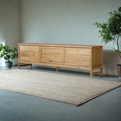 New Chinese modern solid wood TV cabinet