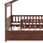 Twin Wooden House Bed With Drawers-2122811986