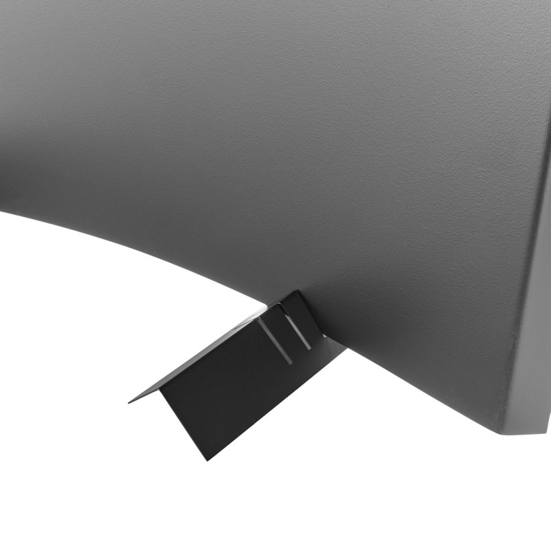 15-Inch Gray Stainless Steel Fireback Shield