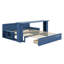 Lit de jour avec bureau amovible, tiroirs de rangement et table d'appoint hydraulique-2134340525-2134340528