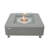 Envelor 14'' H x 40'' W Concrete Bio-ethanol Fuel Outdoor Fire Pit Table with Windscreen and Lid-91099041