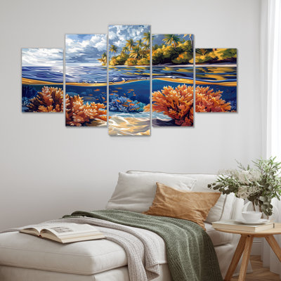 Sanabria - Coral Wall Decor Set