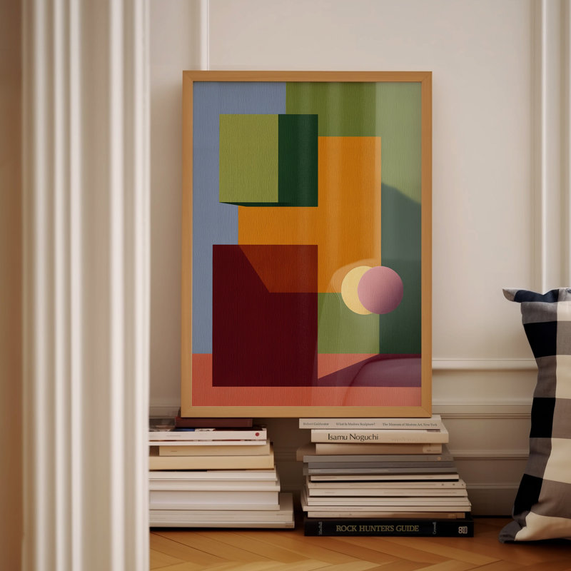 Form and Structure No. 11: Reproduction d'art abstrait géométrique, 12x16 in, White