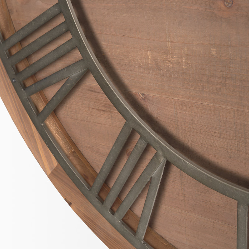 Hayaan Solid Wood Wall Clock