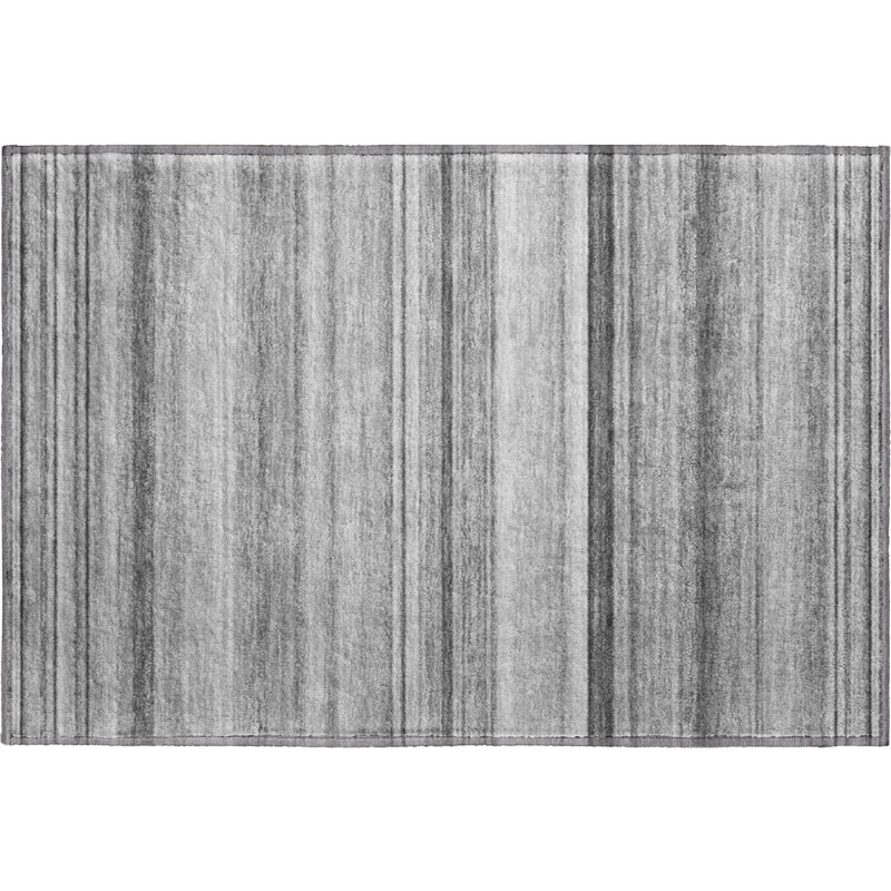 Premium Machine Washable Cerrito AMF529 Gray Rug, Rectangle 1'8" x 2'6"