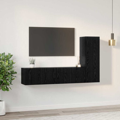 TV Cabinet Set 3 Pcs Engineered Wood